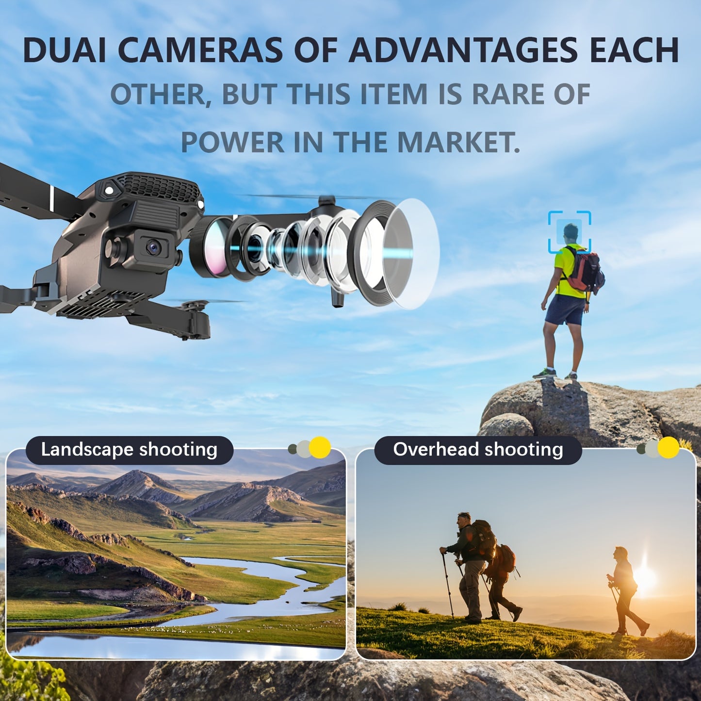 Drone with dual camera 480P