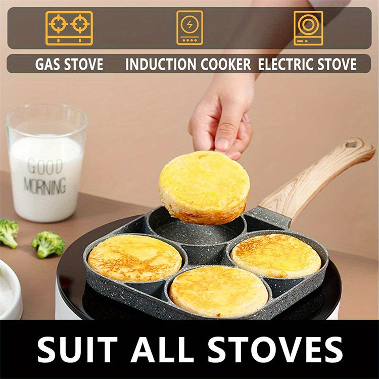 Non-stick multi-compartment pan