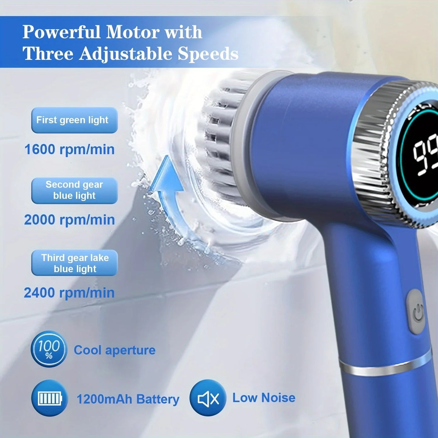 Electric Cleaning Brush
 (Multifunctional Kitchen Bathroom)