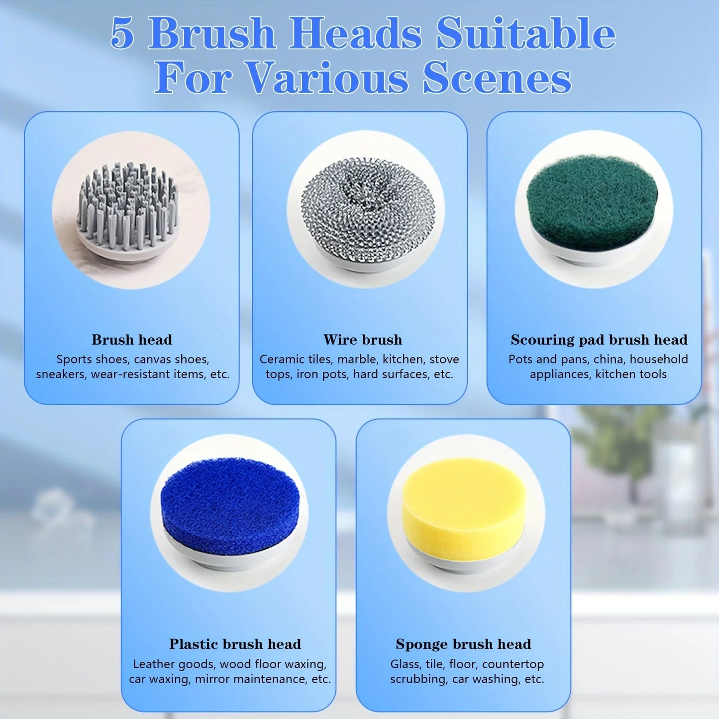 Electric Cleaning Brush
 (Multifunctional Kitchen Bathroom)