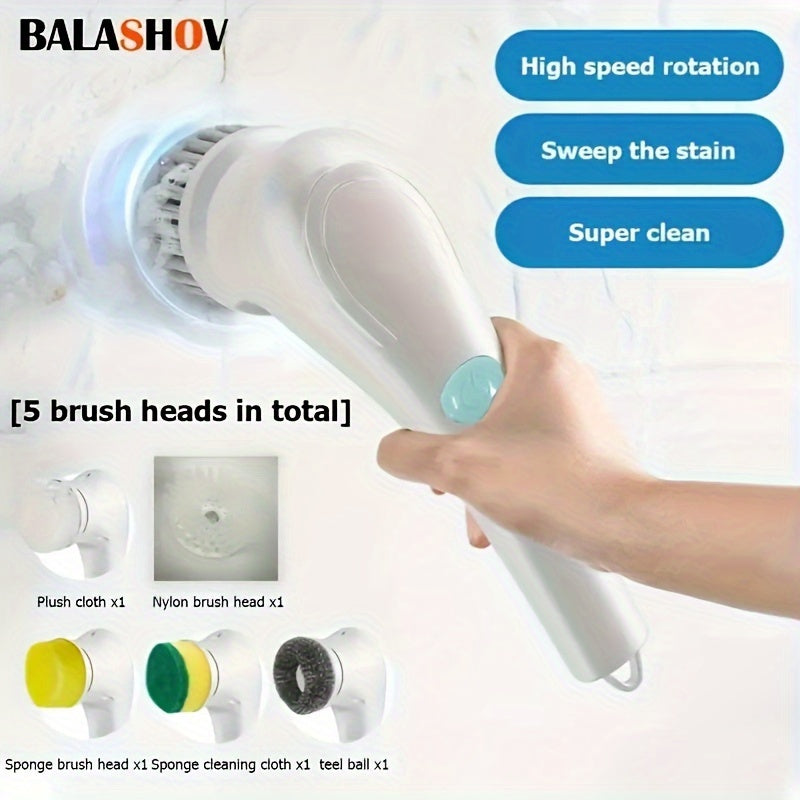 5-in-1 Multifunctional Electric Cleaning Brush